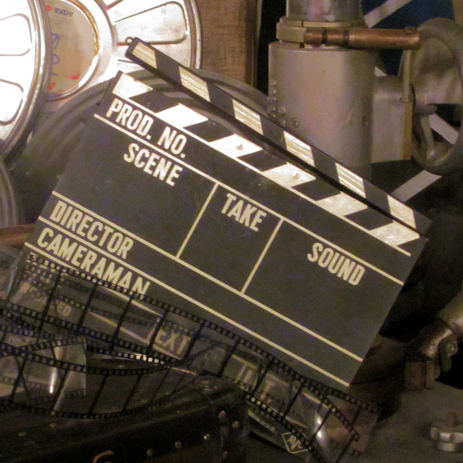 01036 Filmklappe Wandel Antik Vintage